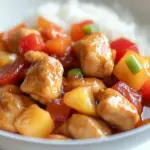 Homemade Macro Friendly Sweet and Sour Chicken photo