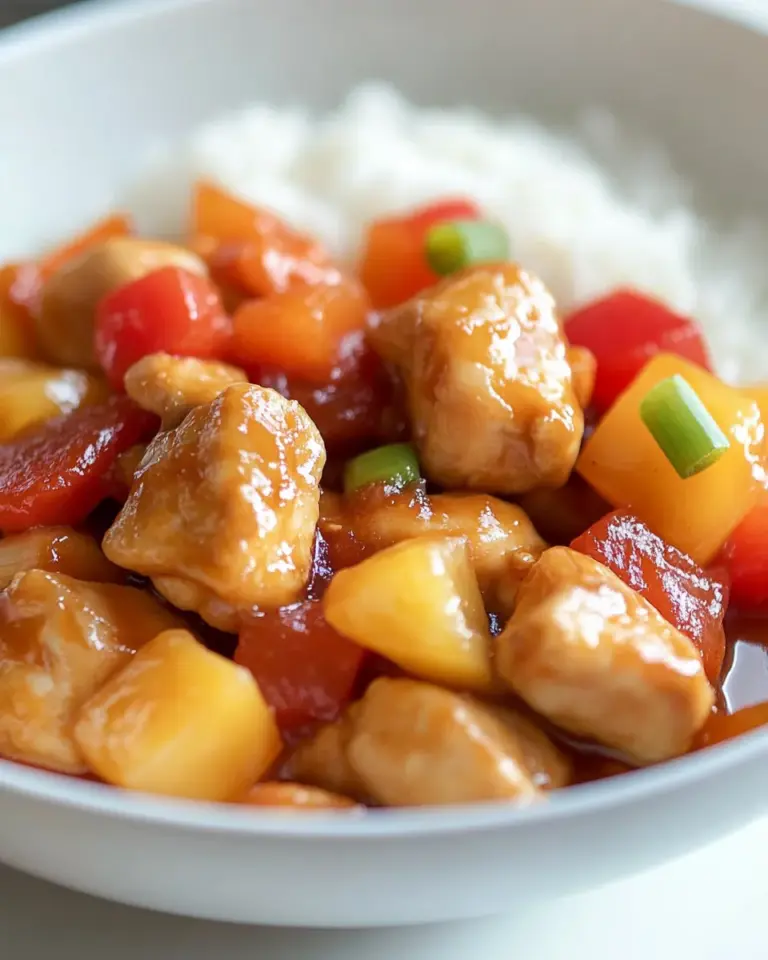 Homemade Macro Friendly Sweet and Sour Chicken photo