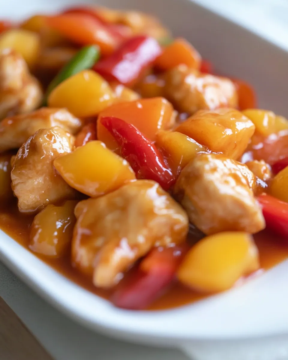 Classic Macro Friendly Sweet and Sour Chicken image