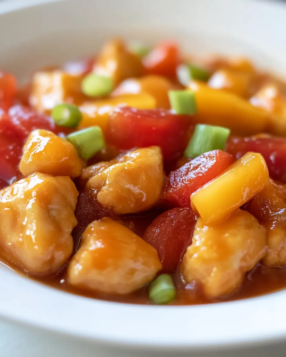 Easy Macro Friendly Sweet and Sour Chicken recipe image