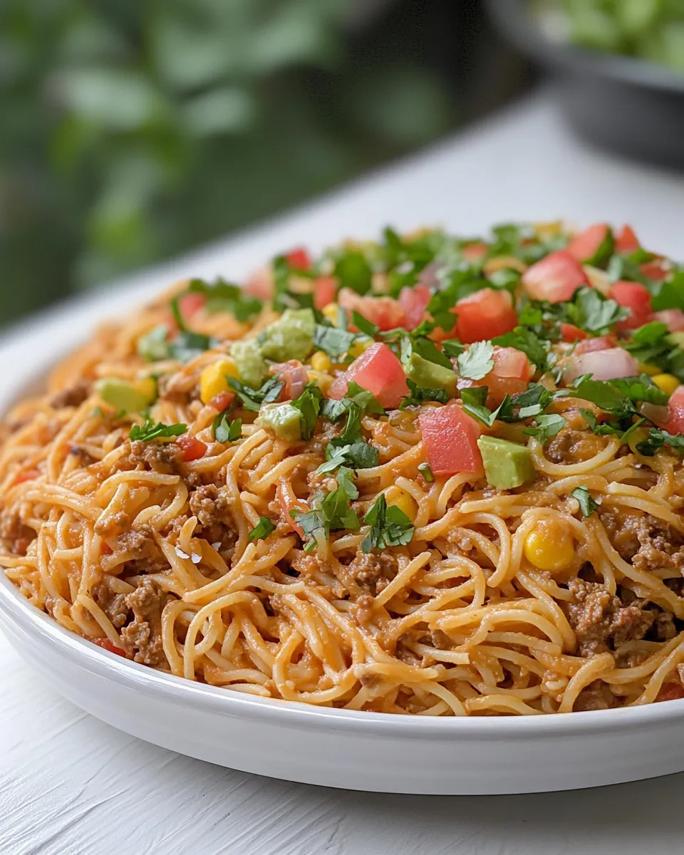 Classic Macro Friendly Taco Spaghetti image