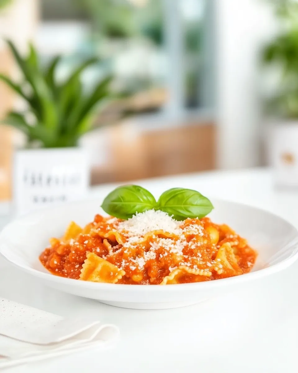easy Mafaldine Pasta with Napoletana Sauce recipe photo
