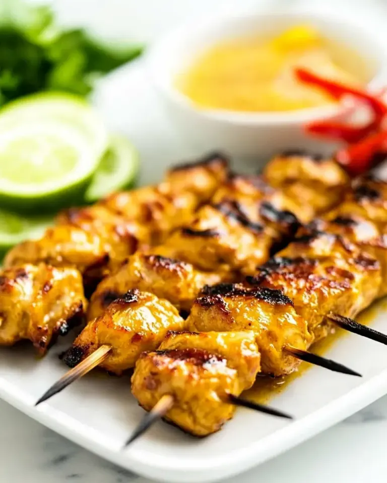Homemade Malaysian Chicken Satay photo