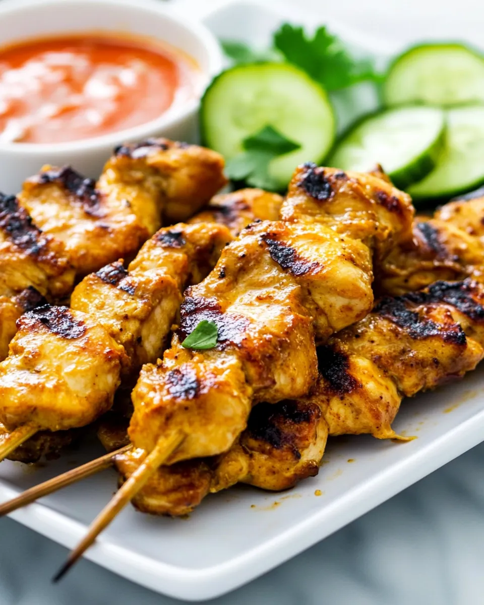 Classic Malaysian Chicken Satay image