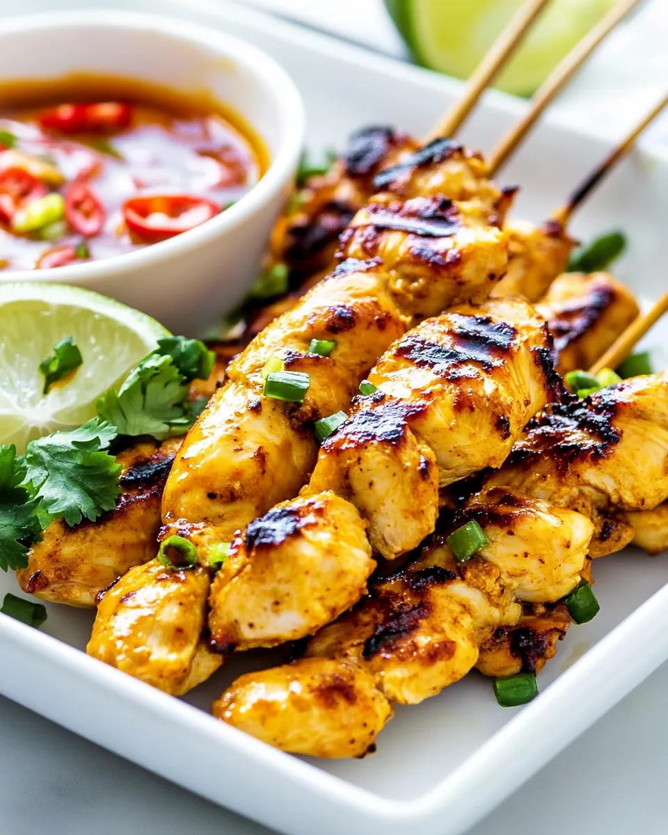 Delicious Malaysian Chicken Satay dish photo