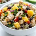 Delicious Mango Black Bean Chicken Quinoa Bowls recipe photo