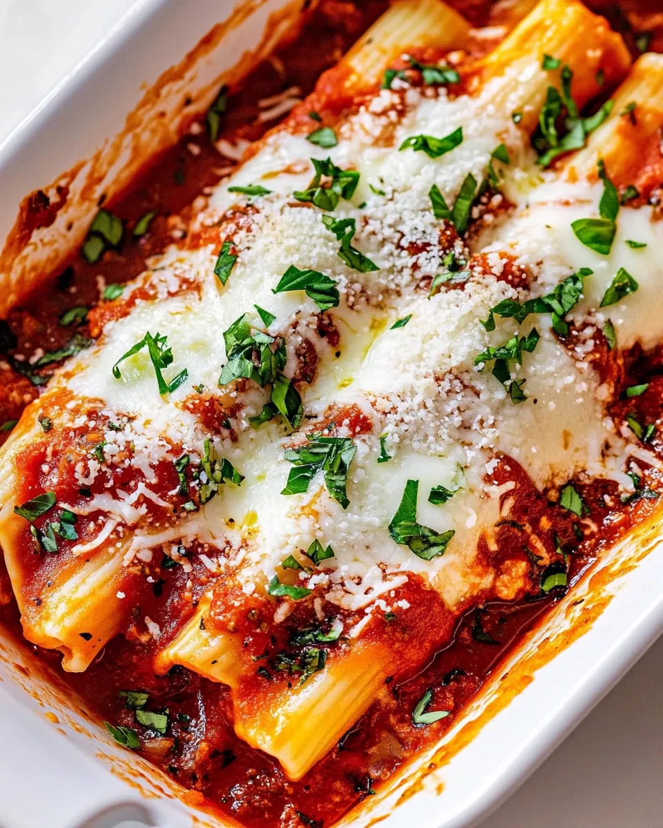 Easy Manicotti recipe image