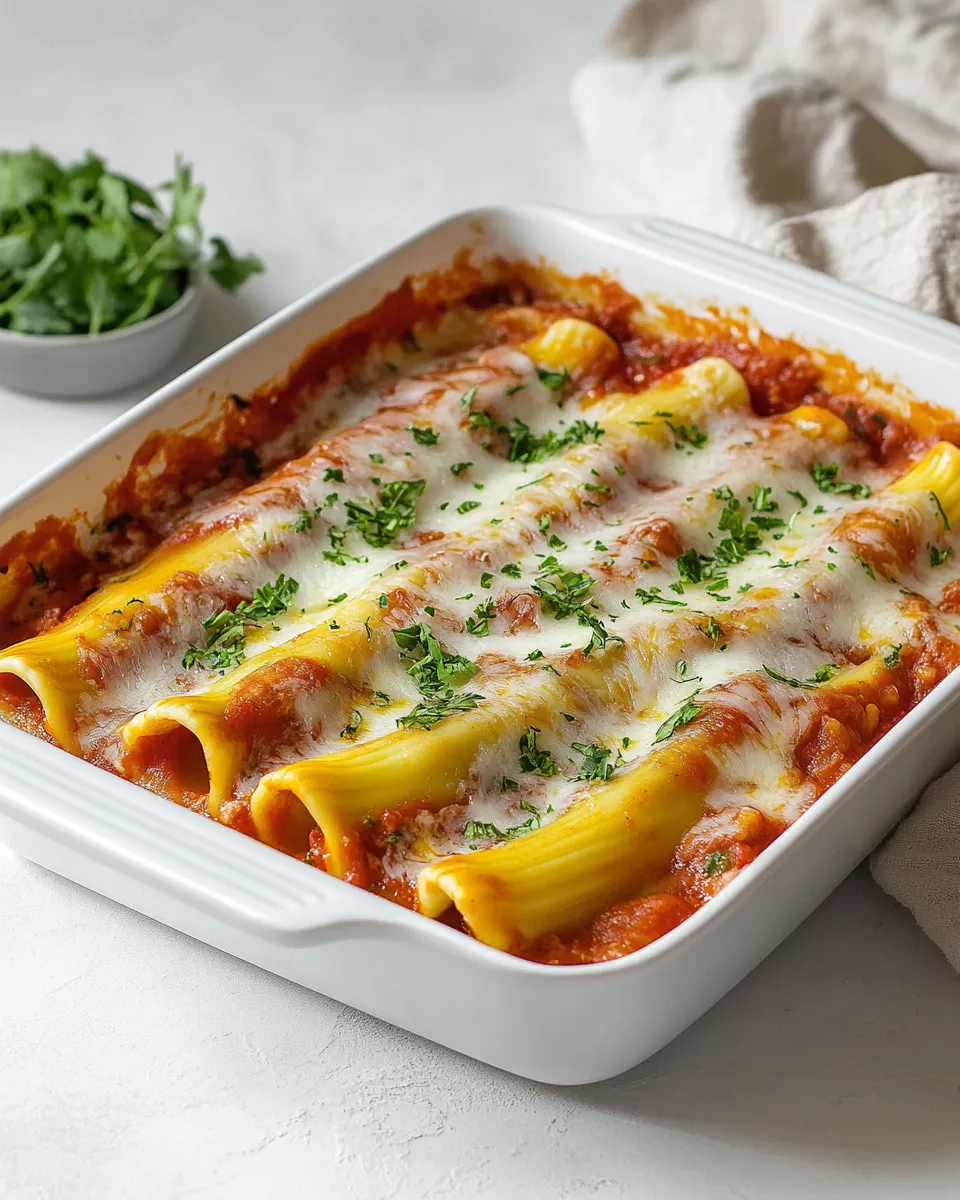 Delicious Manicotti Shells plate image