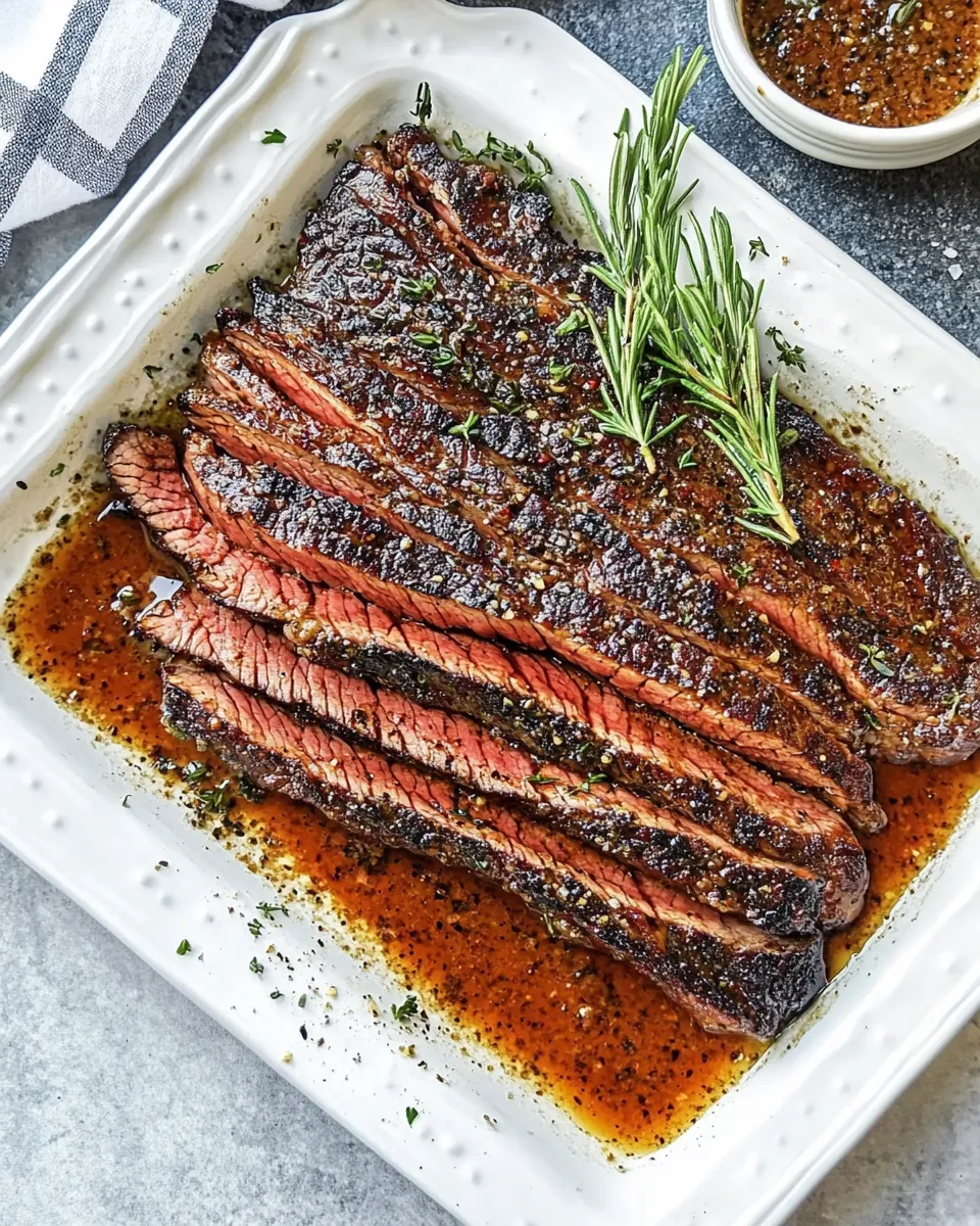 Easy Marinade for Flank Steak food shot