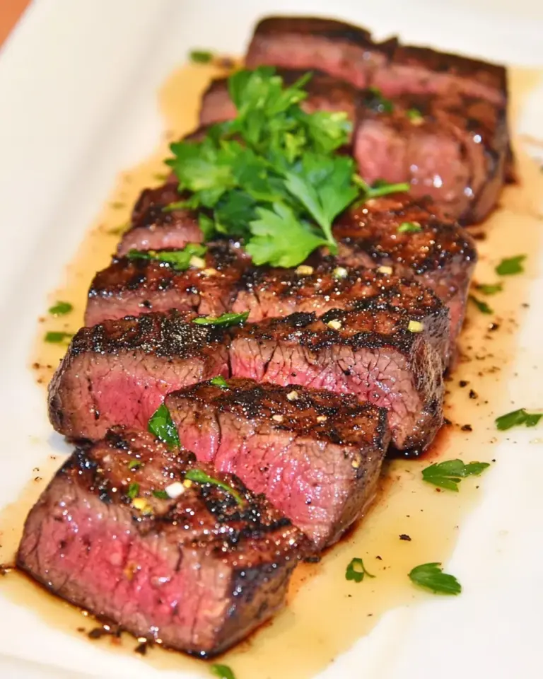 Homemade Marinated Flat Iron Steak Great Summer BBQ photo