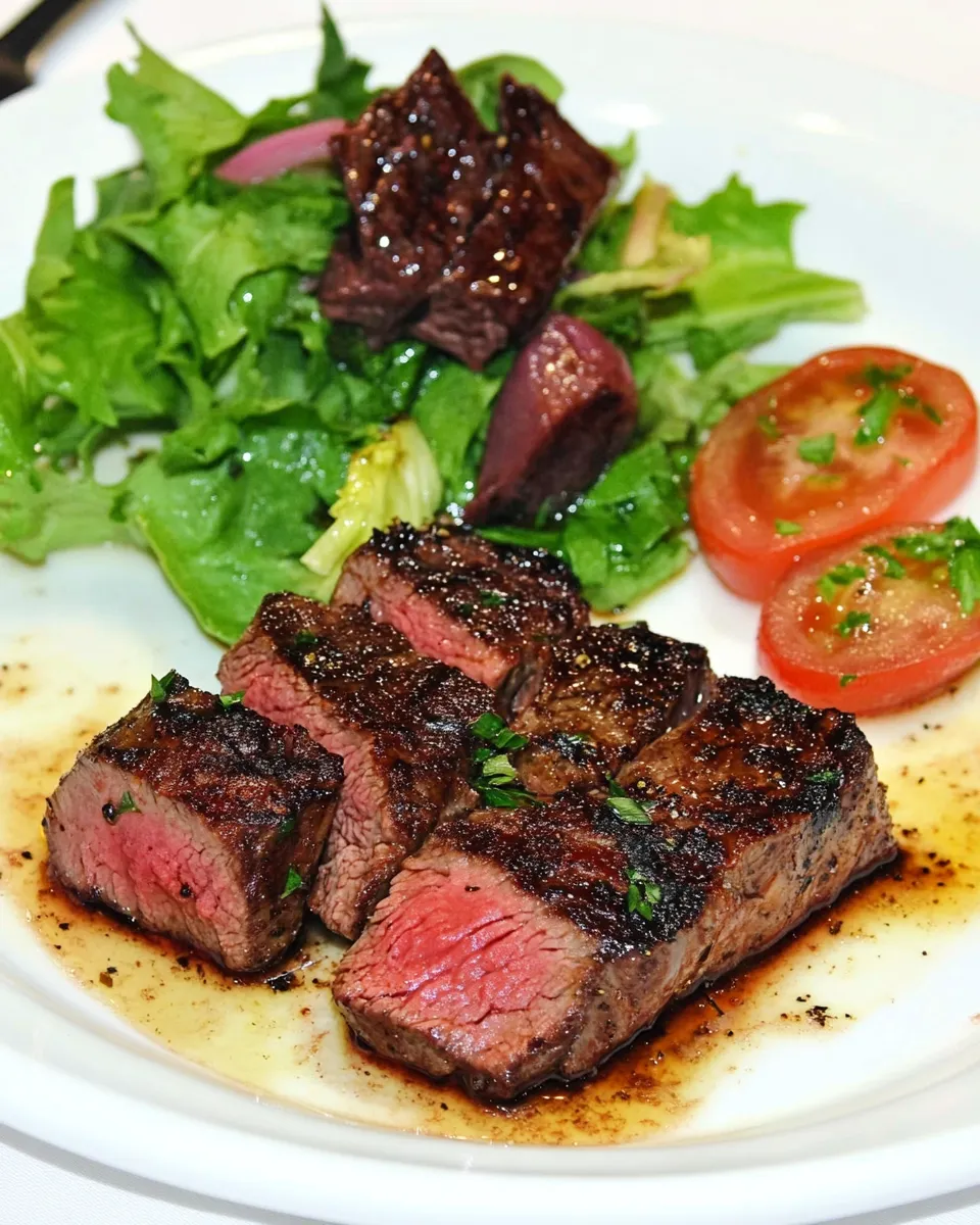 Classic Marinated Flat Iron Steak Great Summer BBQ image