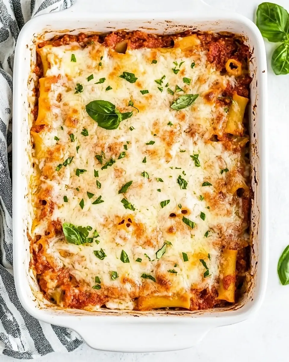 Classic Meatless Baked Ziti image