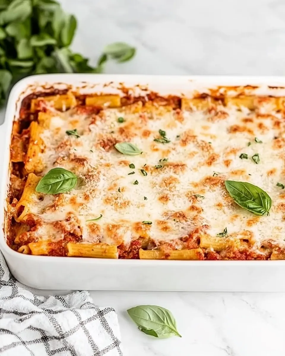 Easy Meatless Baked Ziti recipe photo