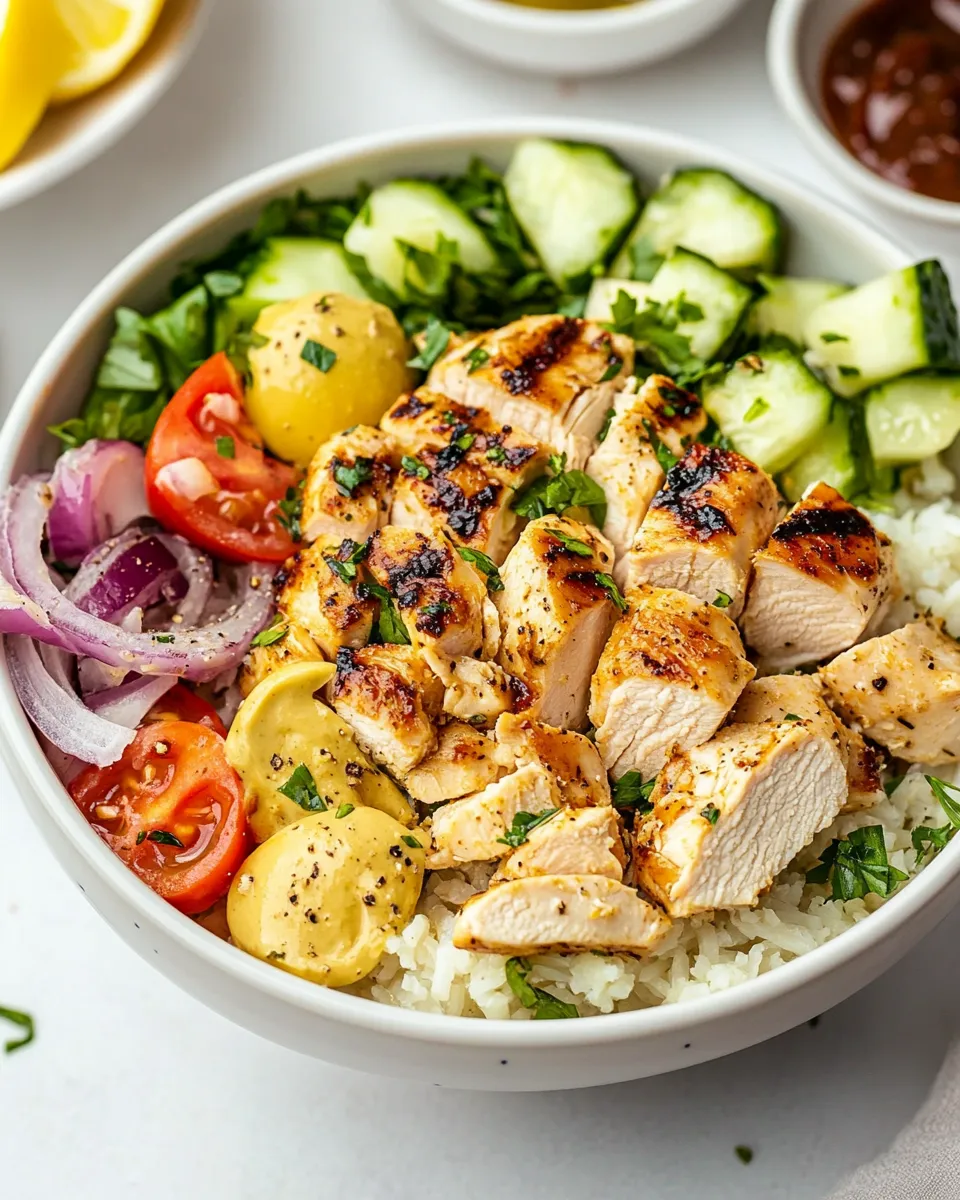 Homemade Mediterranean Chicken Bowls photo