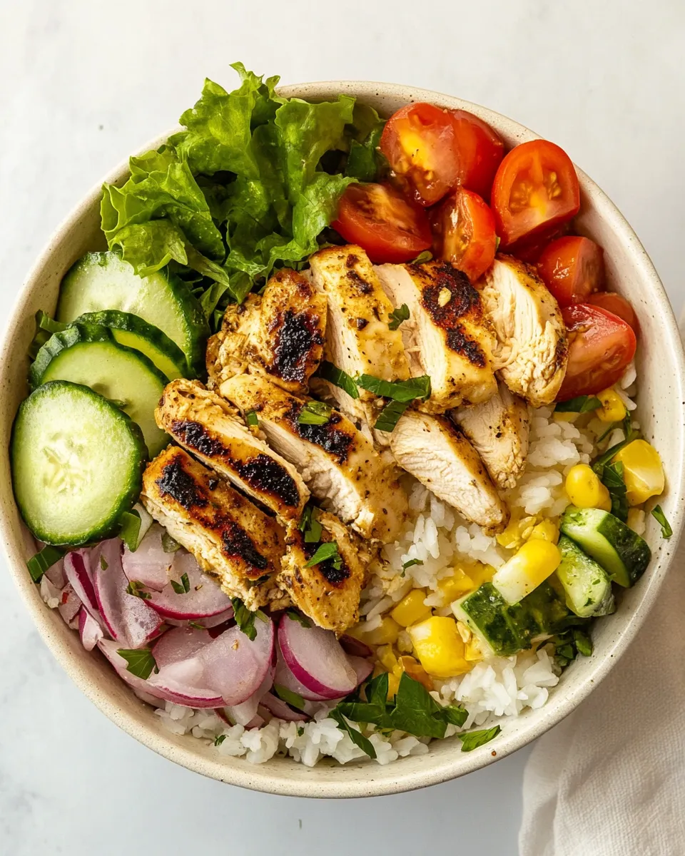 Easy Mediterranean Chicken Bowls recipe photo