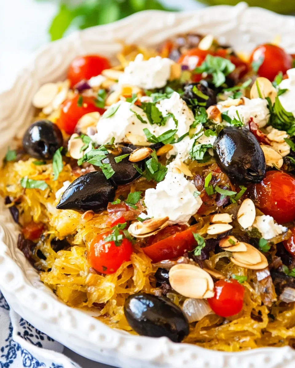 Easy Mediterranean Spaghetti Squash recipe photo