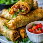 Homemade Mexican Chicken Egg Rolls photo