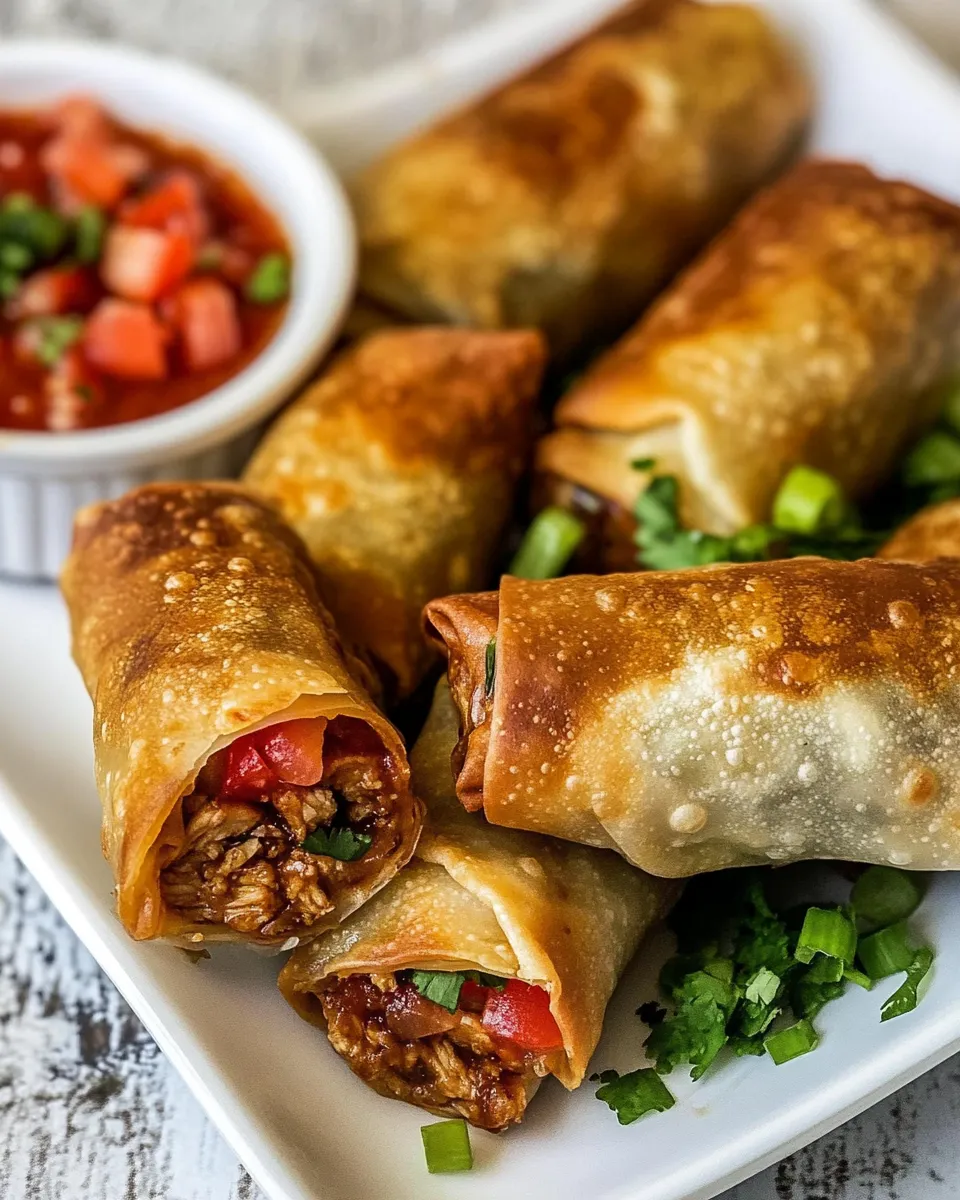 Easy Mexican Chicken Egg Rolls recipe photo
