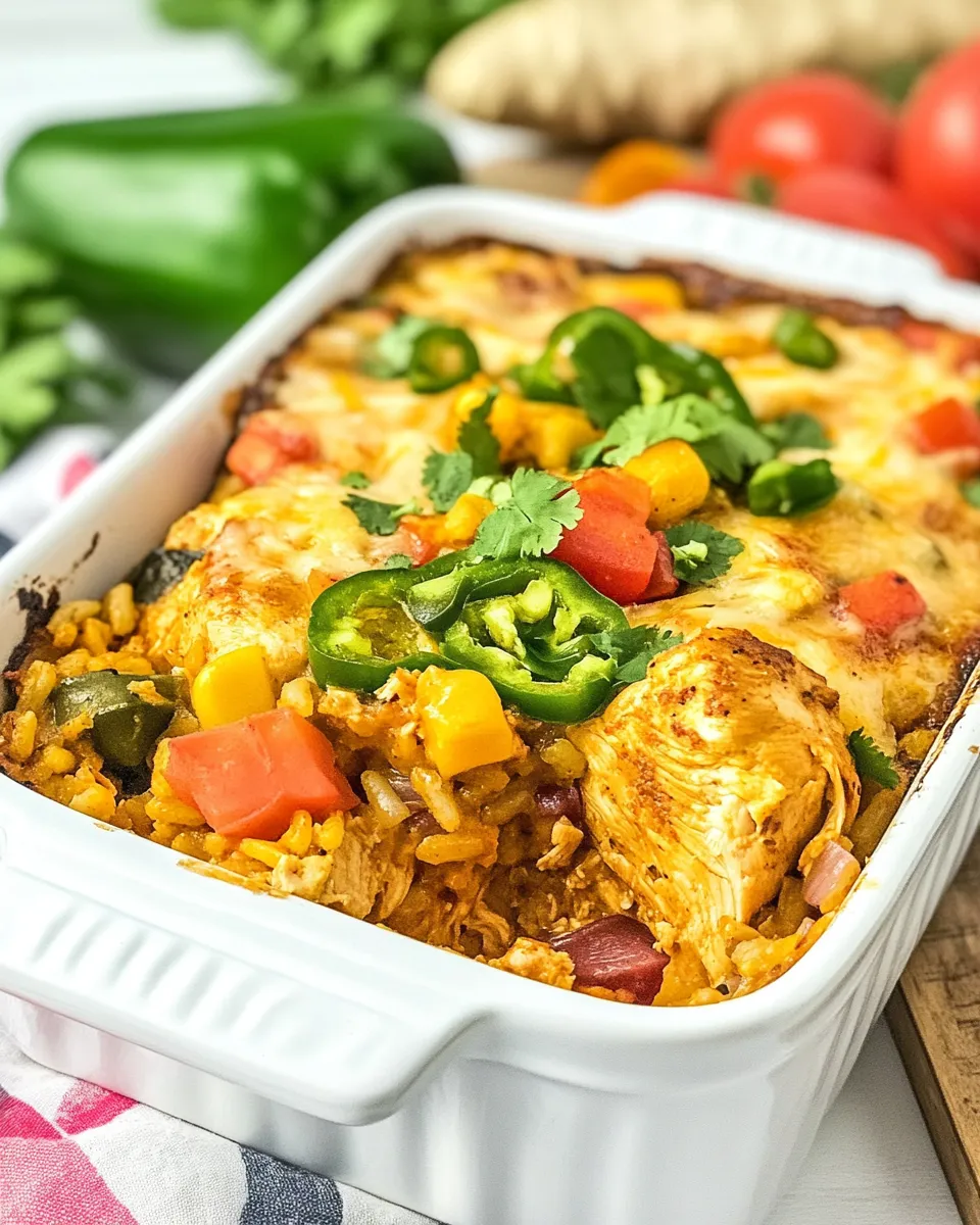 Easy Mexican Chicken & Rice Cobbler recipe photo