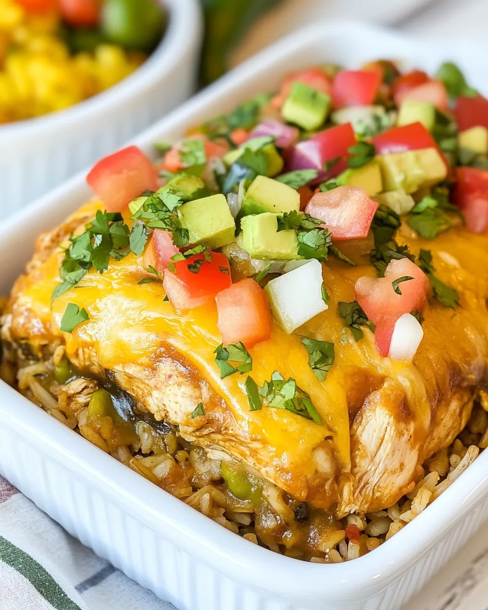 Delicious Mexican Chicken & Rice Cobbler dish photo