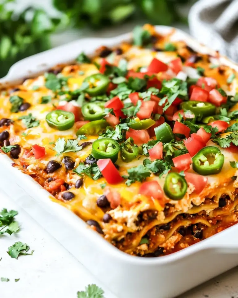 Homemade Mexican Lasagna with Tortillas photo