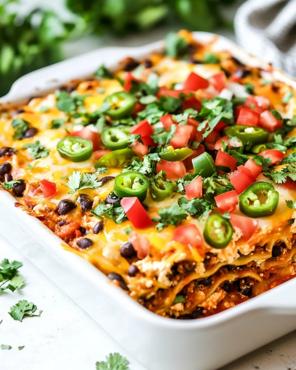 Homemade Mexican Lasagna with Tortillas photo