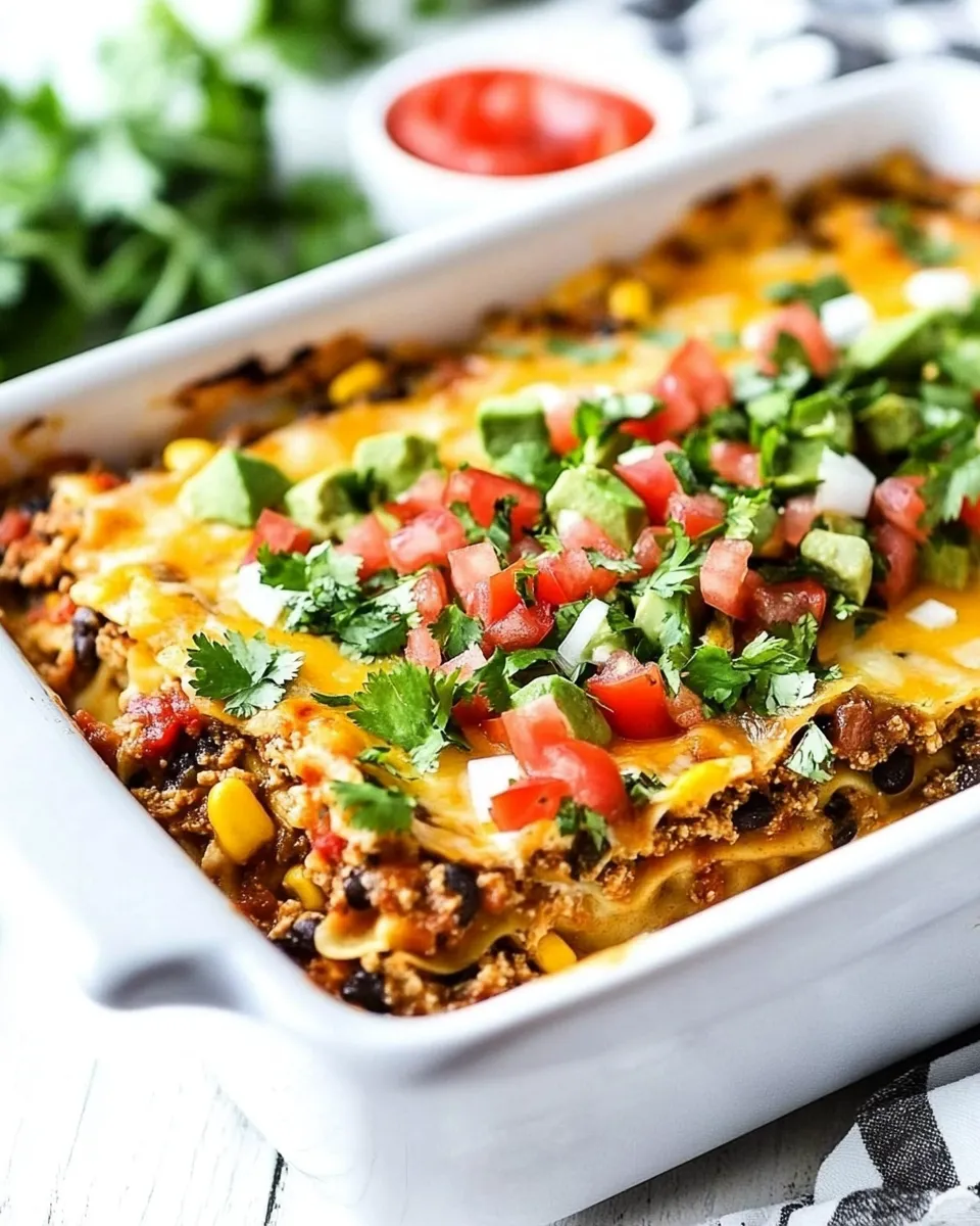 Easy Mexican Lasagna with Tortillas recipe photo