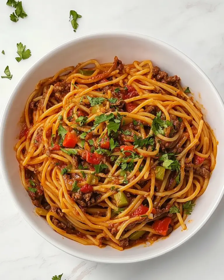 Homemade Mexican Spaghetti photo