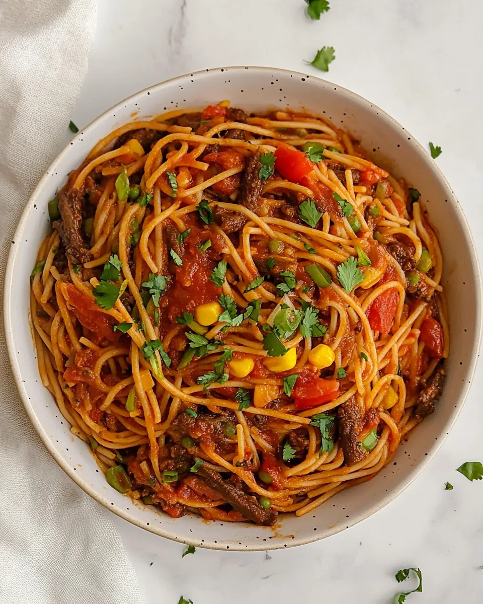 Classic Mexican Spaghetti image