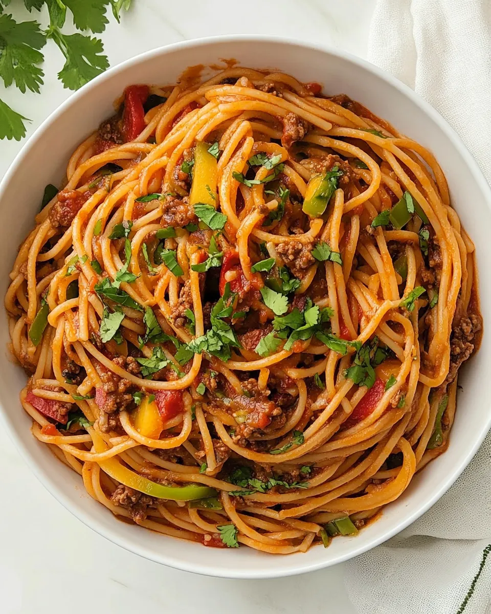 Easy Mexican Spaghetti recipe photo