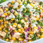 Homemade Mexican Street Corn Chicken Salad photo