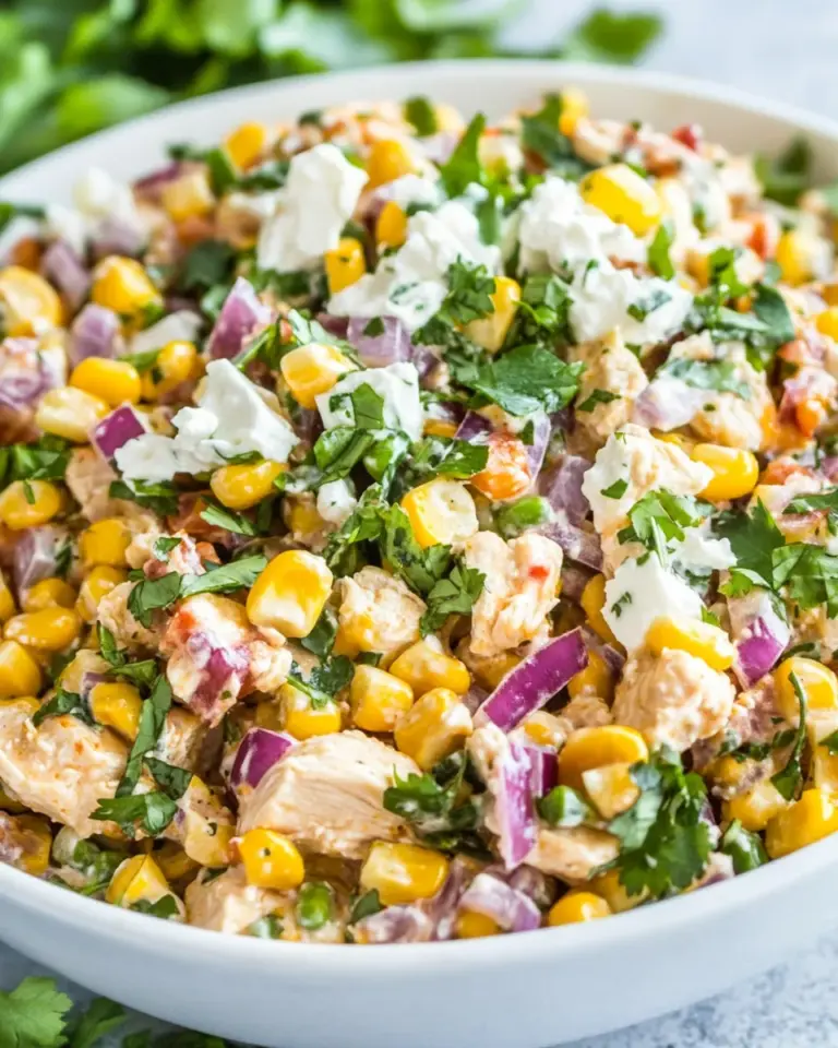 Homemade Mexican Street Corn Chicken Salad photo