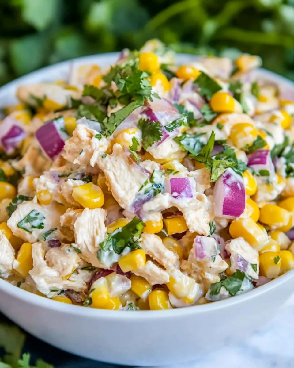 Classic Mexican Street Corn Chicken Salad image