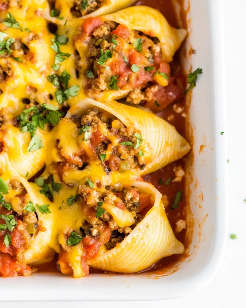 Delicious Mexican Stuffed Shells (Taco Stuffed Shells) dish photo