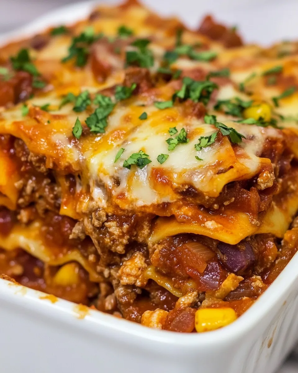 Classic Mexican Style Lasagna image