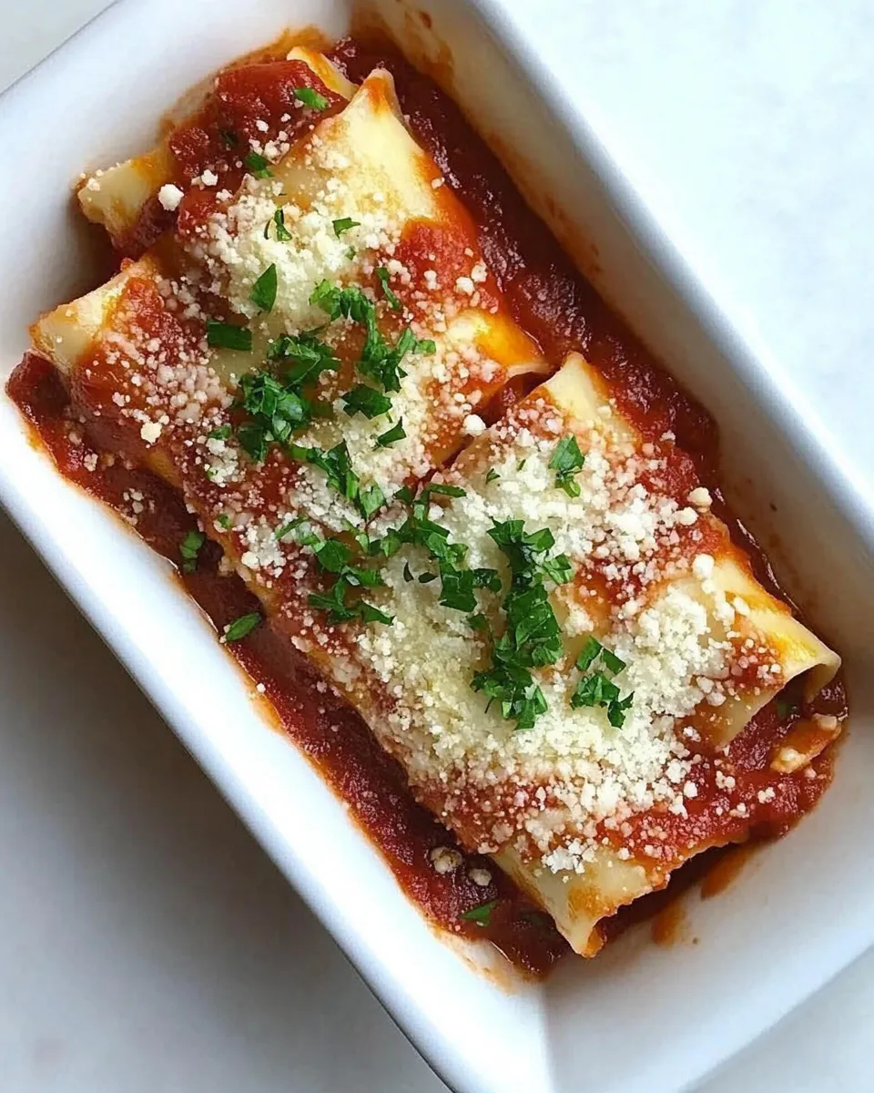 Delicious Mini Cannelloni plate image