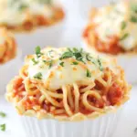 Homemade Mini Spaghetti Pies photo