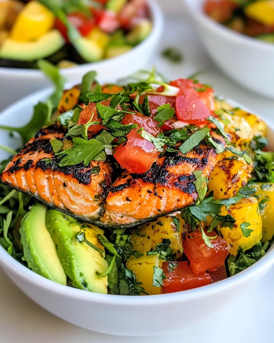 Homemade Mojo Salmon Bowls recipe photo