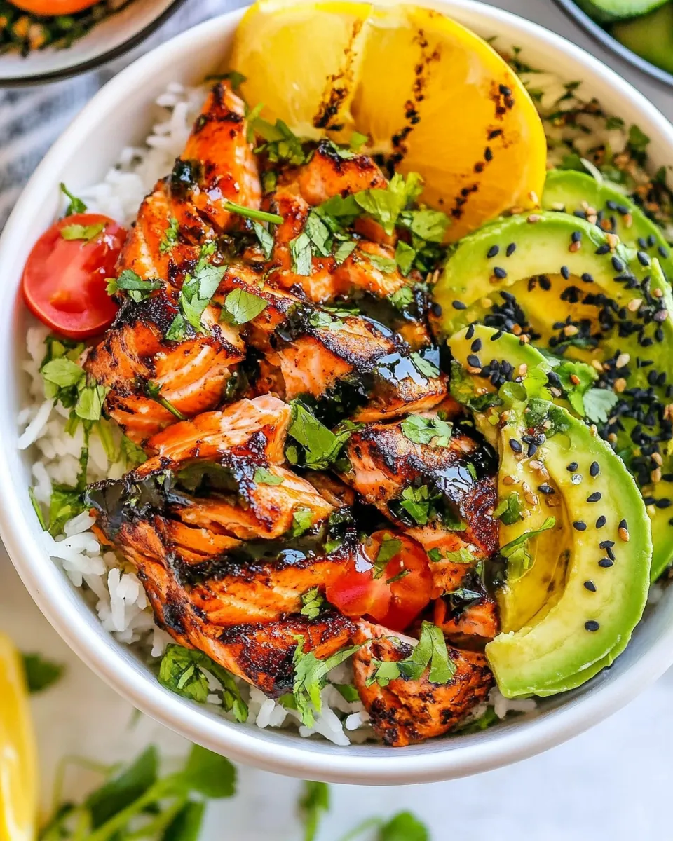 Delicious Mojo Salmon Bowls picture
