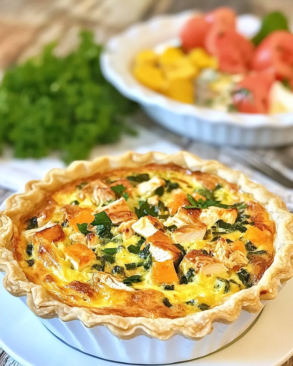 Homemade Monterey Chicken Quiche photo