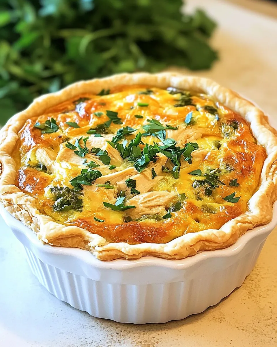 Easy Monterey Chicken Quiche recipe photo