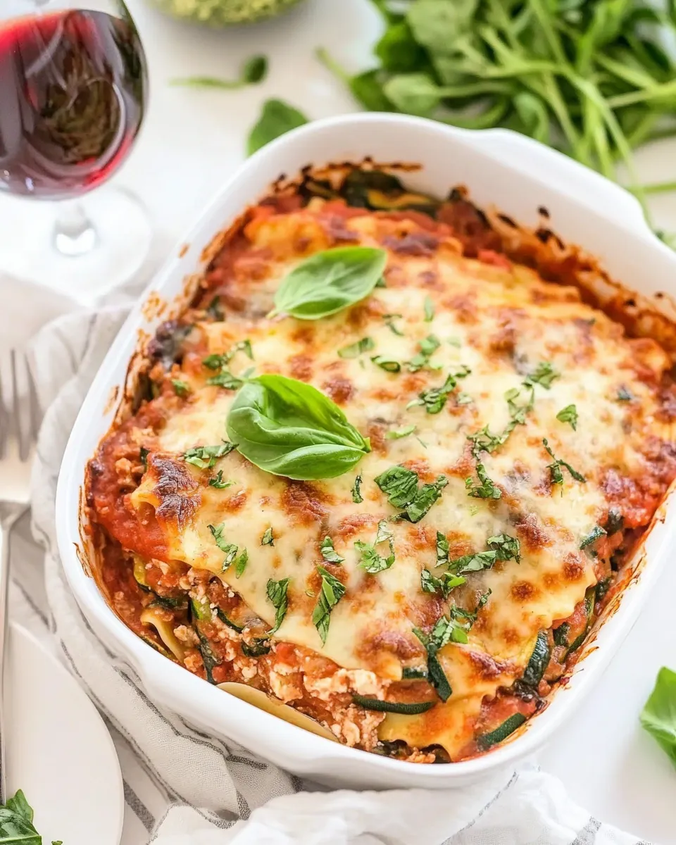 Easy Mushroom Zucchini Lasagna recipe photo