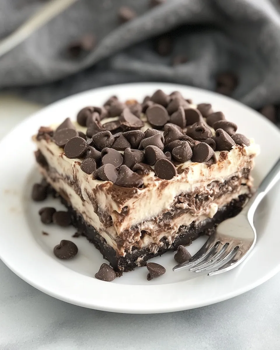 Easy No-Bake Chocolate Lasagna recipe photo