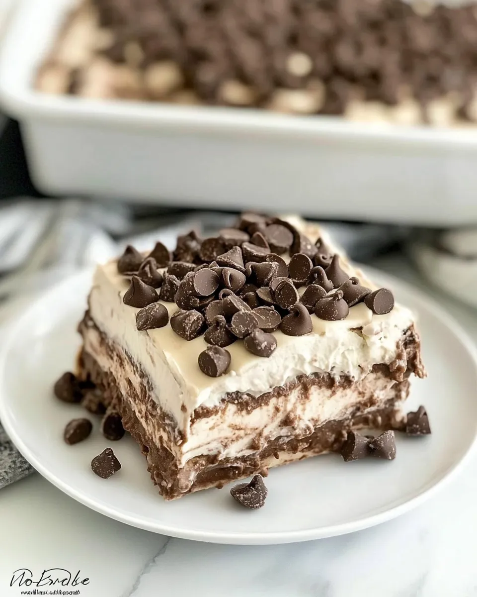 Delicious No-Bake Chocolate Lasagna dish photo