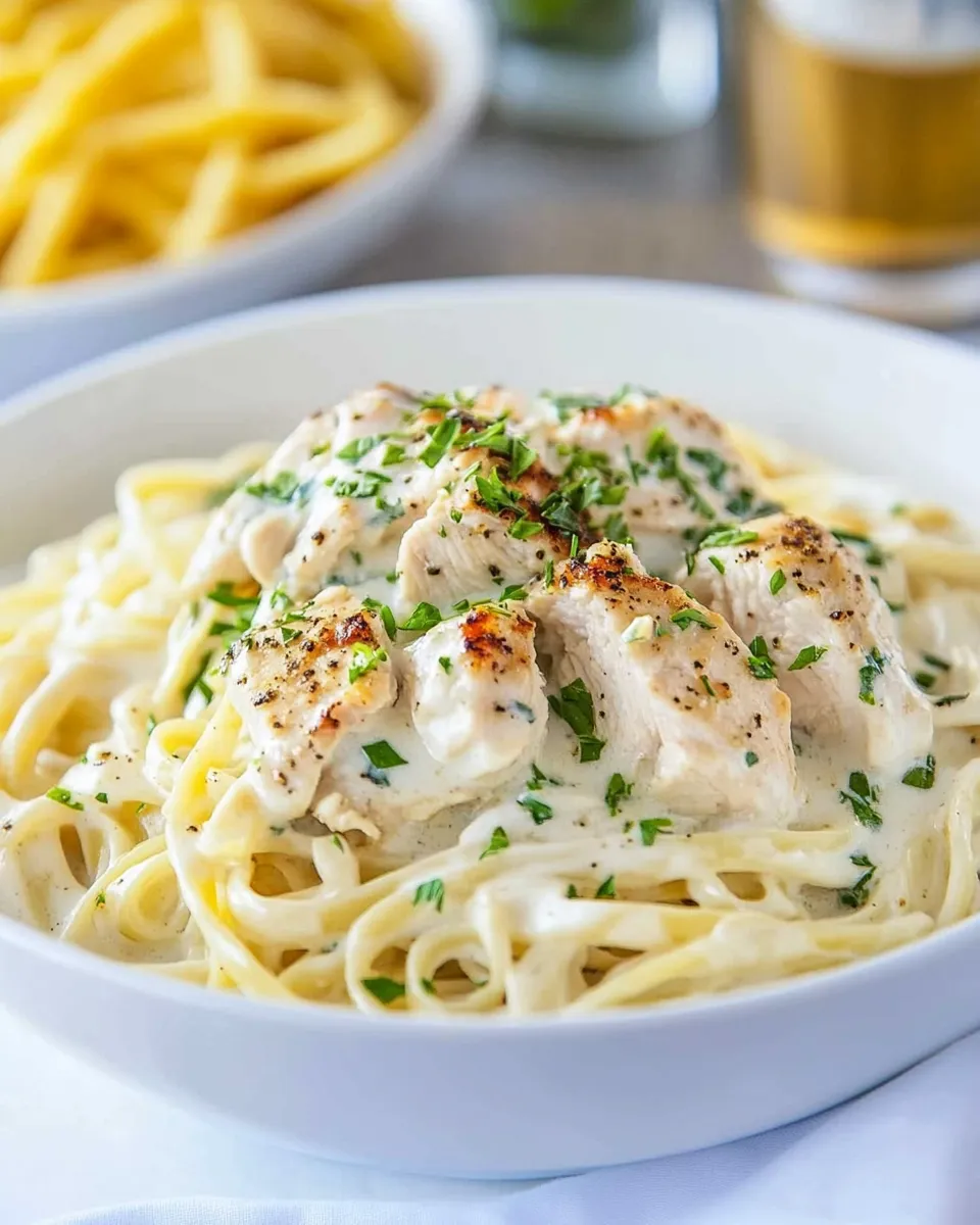 Delicious Olive Garden Chicken Alfredo dish photo