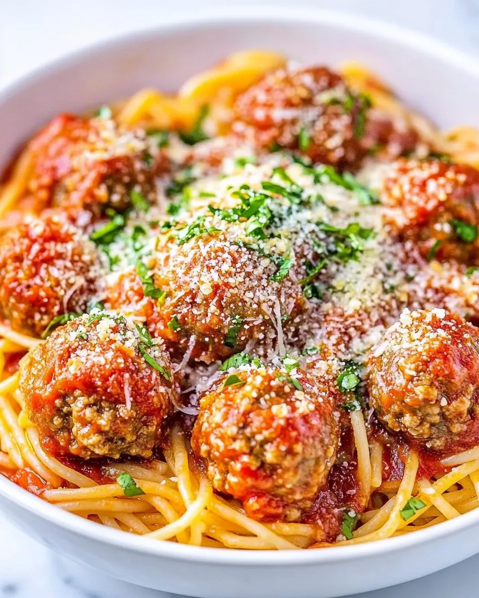 Easy Olive Garden Spaghetti and Meatballs recipe photo