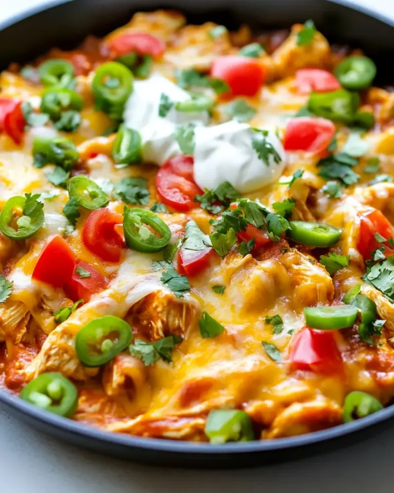 Homemade One-Pan Chicken Enchilada Skillet photo