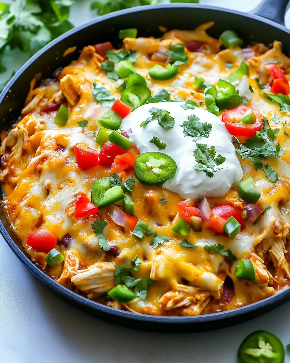 Classic One-Pan Chicken Enchilada Skillet image