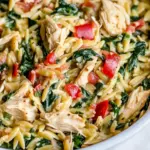 homemade One-Pan Chicken and Spinach Orzo photo