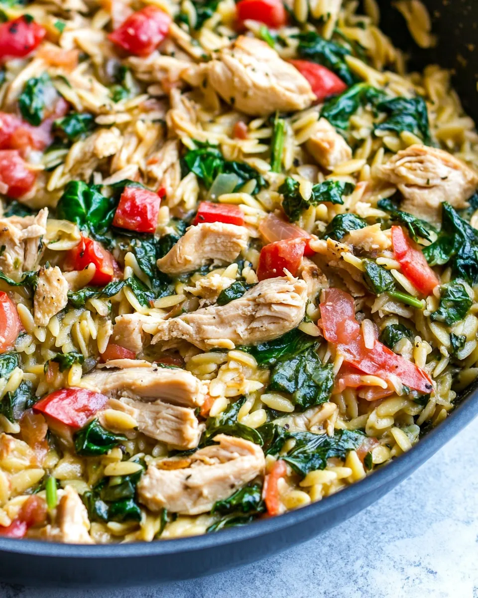 classic One-Pan Chicken and Spinach Orzo image